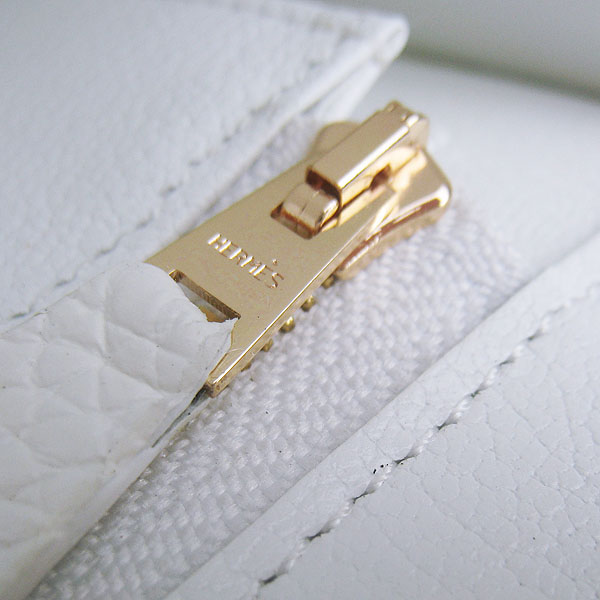 7A Hermes Oxhide Leather Message Bag White H017 - Click Image to Close